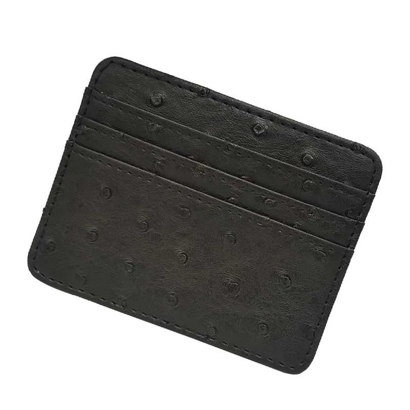 New Leopard Pattern Leather Slim Card Wallet For men