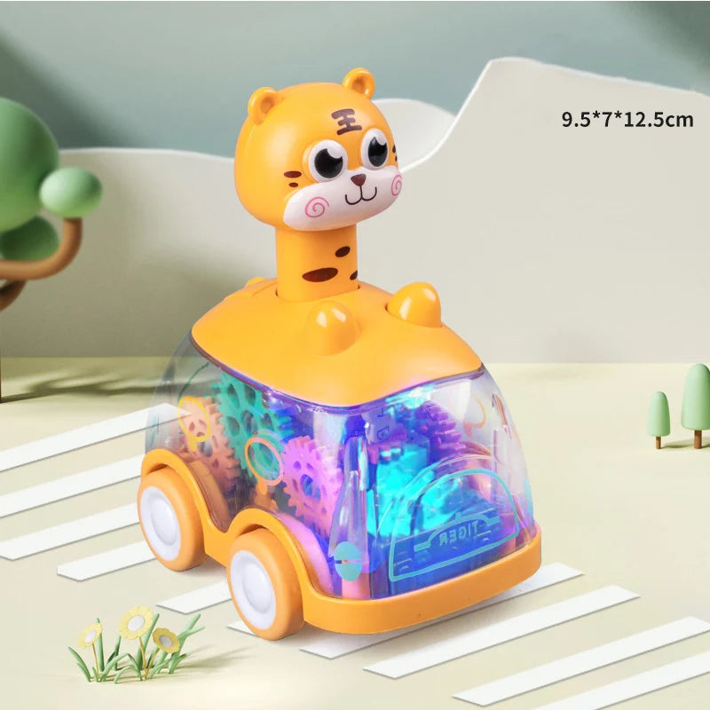 Baby Animal Car Toys Toddler Press and Go Cars Pull Back