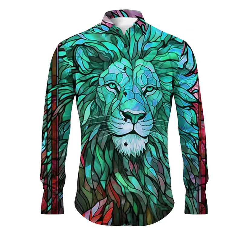 Men's New Fashion Long-Sleeved Shirts Casual Autumn