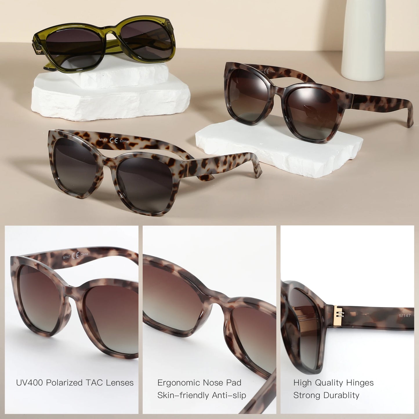 ZENOTTIC Fashion Original Thick Butterfly Frame
