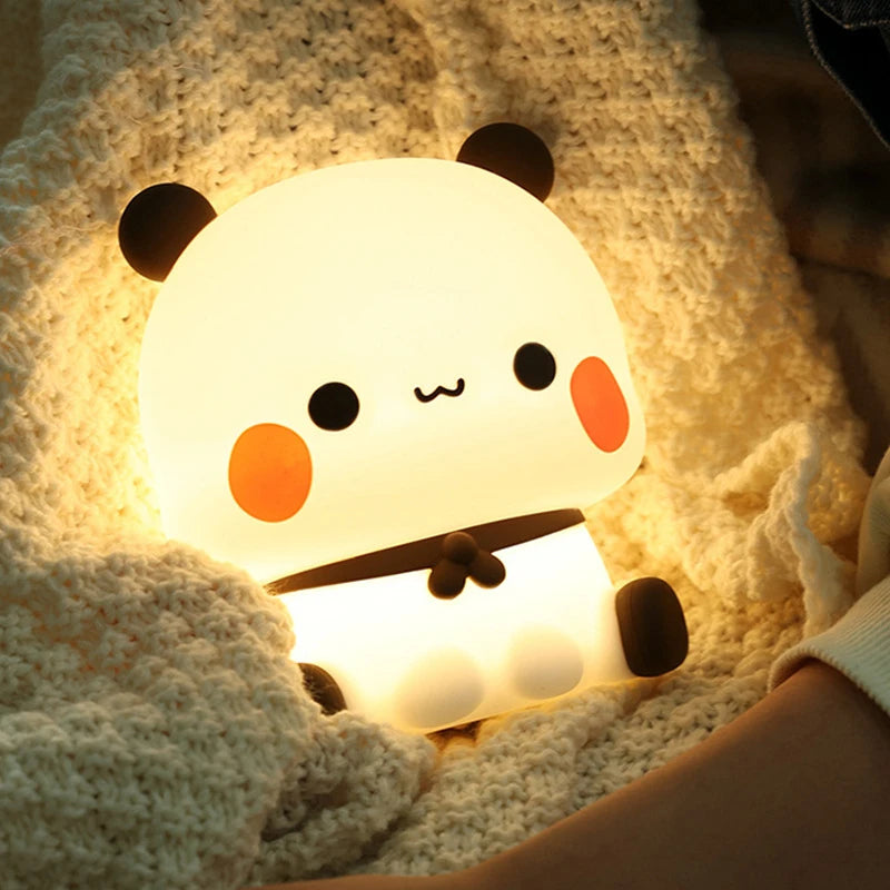 Kawaii Bear Panda Bubu And Dudu Led Night Light Lamp