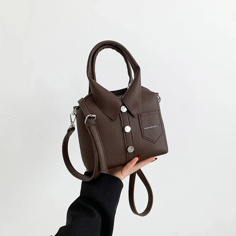 PU Square Compact Shoulder and Crossbody Bags Unique