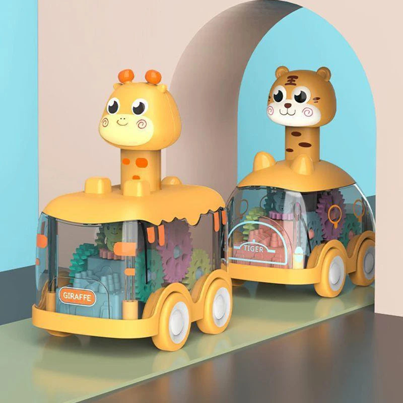 Baby Animal Car Toys Toddler Press and Go Cars Pull Back