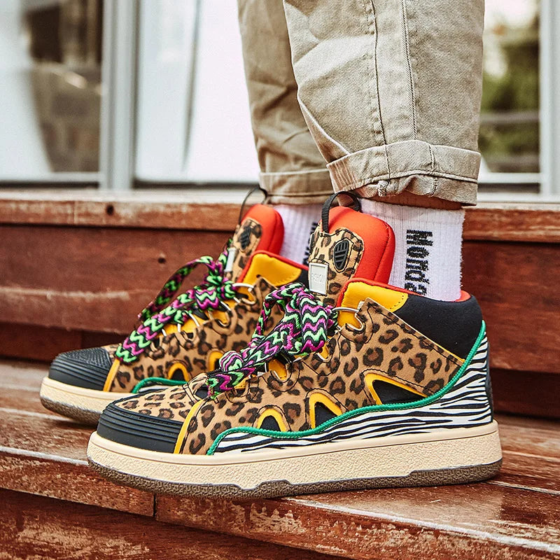 Luxury Leopard Ankle Boots for Men & Women | Jungle Line