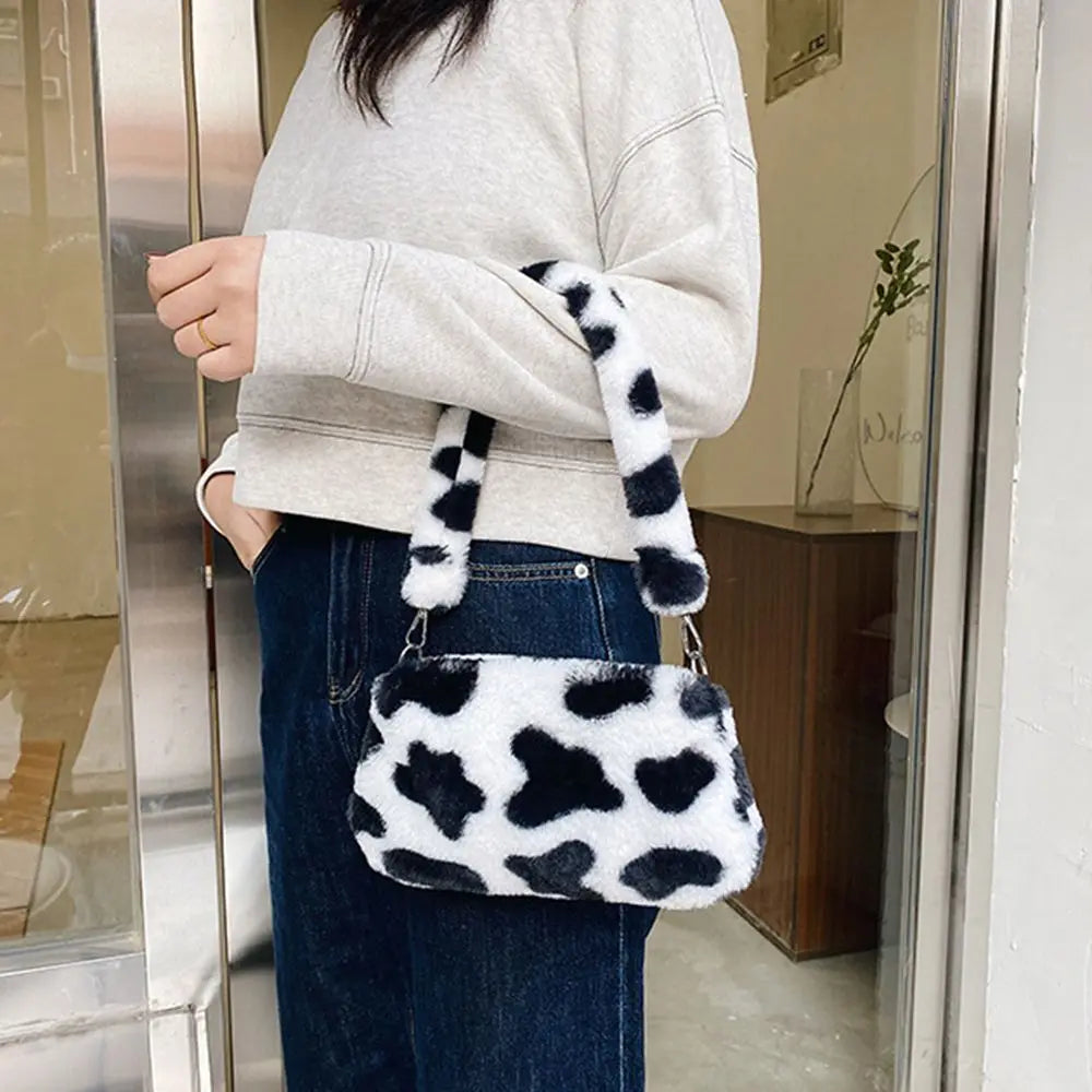 Autumn Winter Women's Shoulder Bag Animal Print