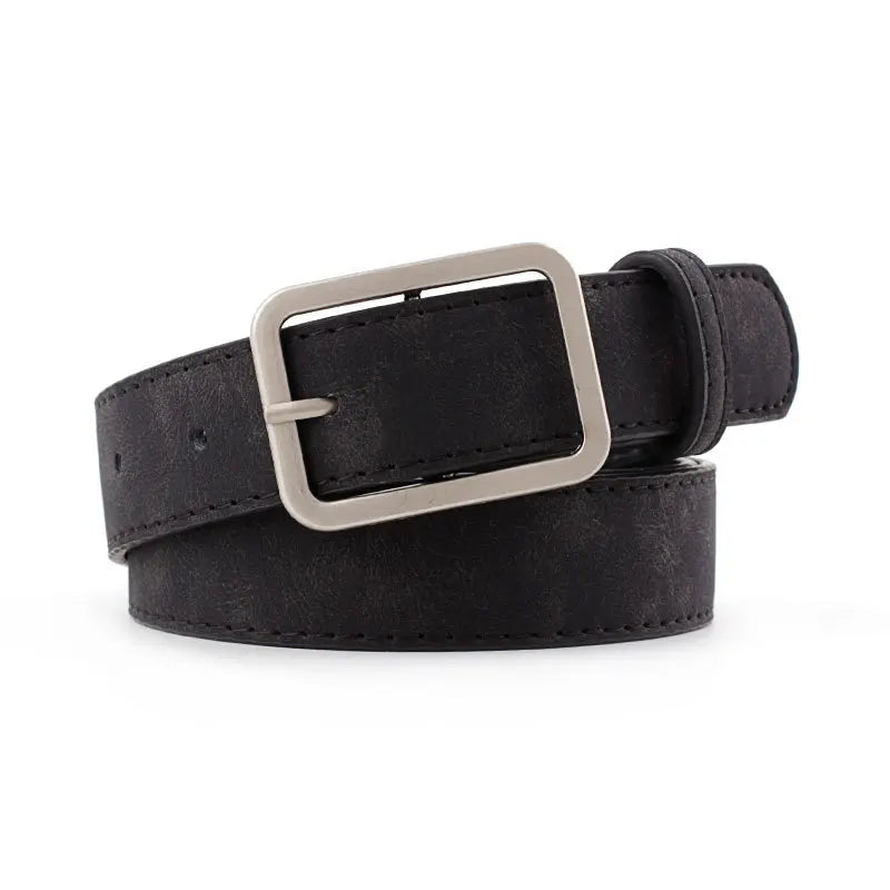 Leopard Print Pu Belt Unisex Fashion Personality Simple