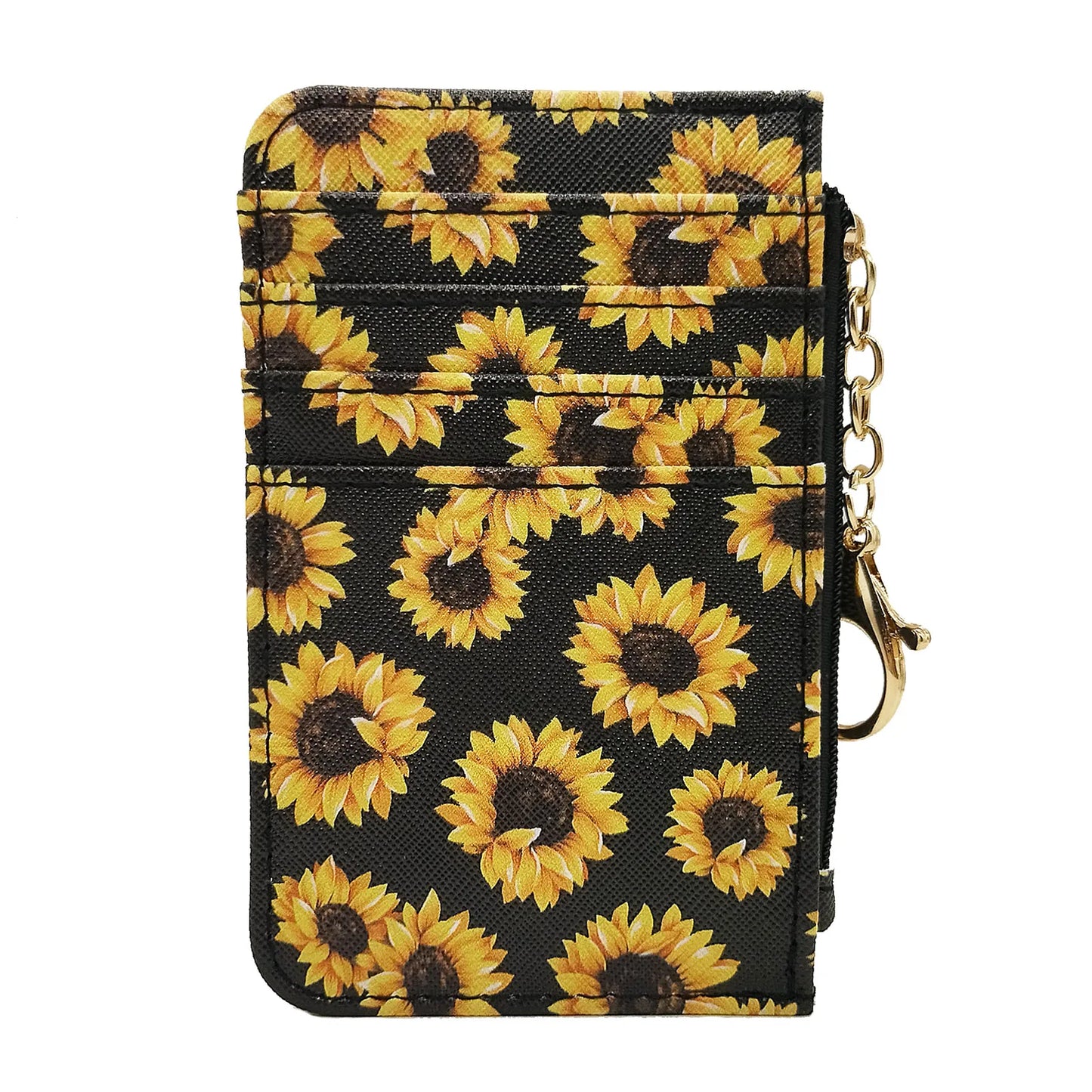 New Leopard Pattern Leather Slim Card Wallet For men