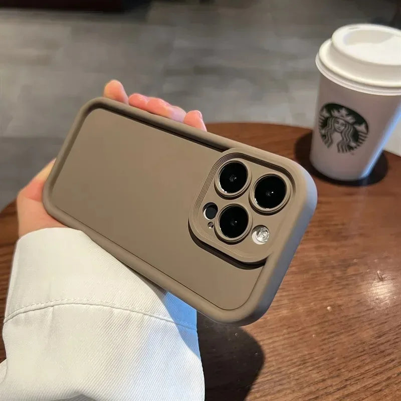 Luxury Candy Color Silicone Phone Case For IPhone 11 13 12 14 15 16 Pro Max 15 Pro 14 PLUS Shockproof Cover Iphone 11 Pro Case