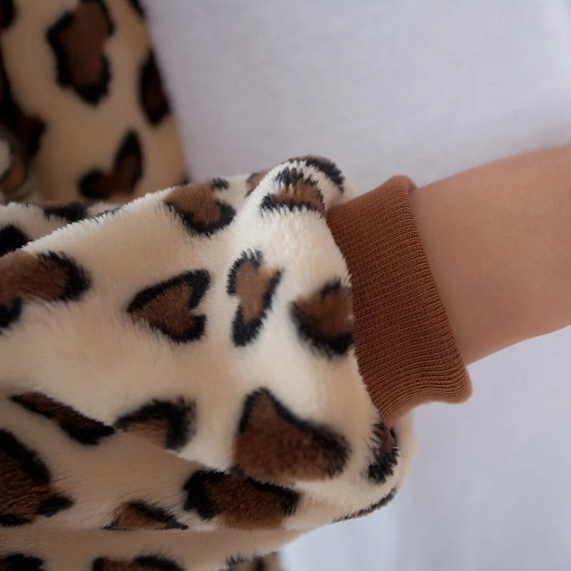Unisex Leopard Kigurumi Unicorn Women's Pajamas