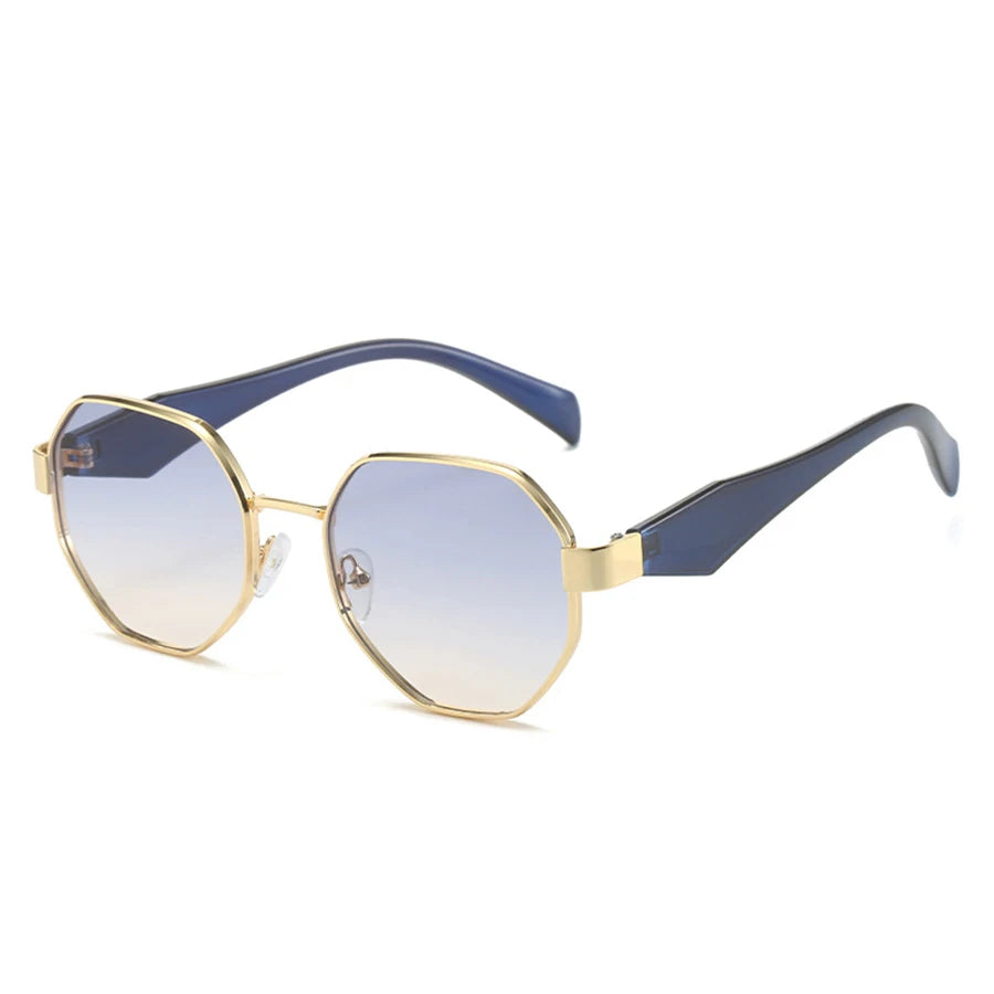 New Retro Sunglasses Women Fashion Polygonal