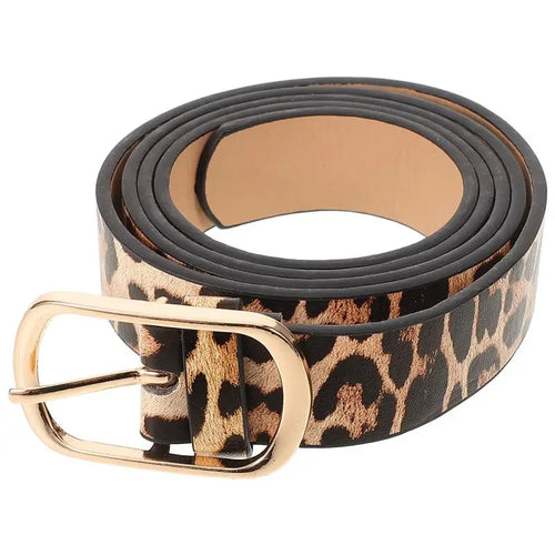 1pc Retro Female Leopard Belt Women Luxury Belt