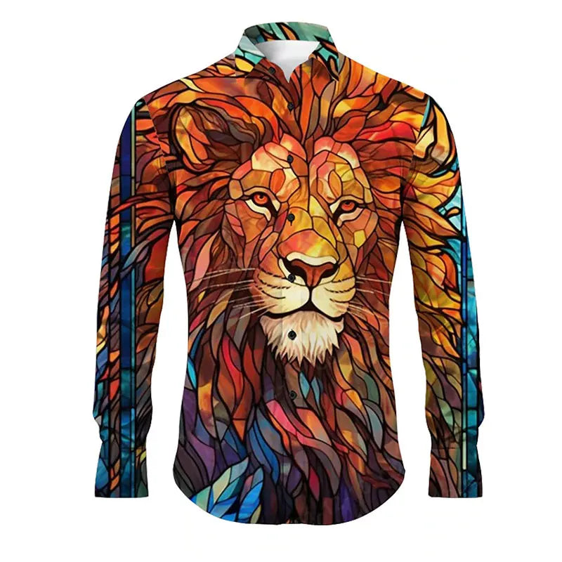Men's New Fashion Long-Sleeved Shirts Casual Autumn