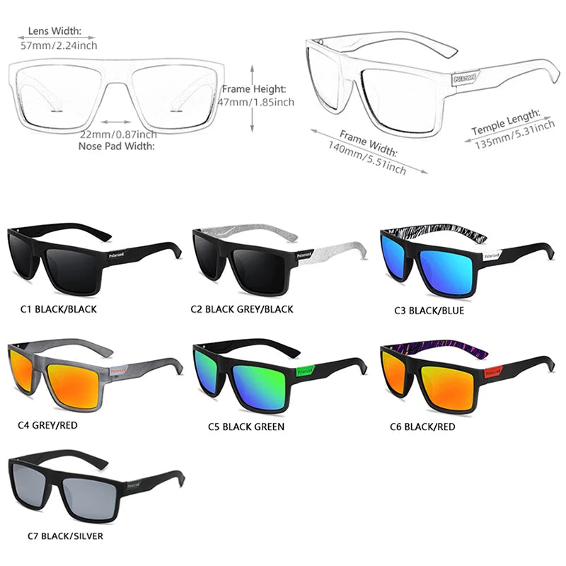 Fashion Black Polarized Sunglasses Men Classic