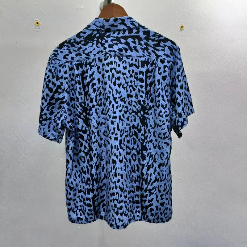 Leopard Print Y2k High Quality Hawaii Beach Men