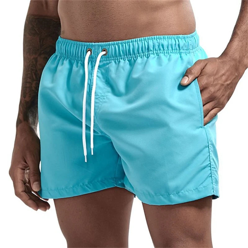 Mens Swim Trunks with Pockets Mesh Liner Summer