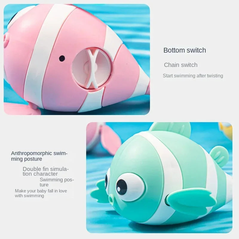 Bath Toys Cute Swimming Clown Fish Bath Toy for Toddlers