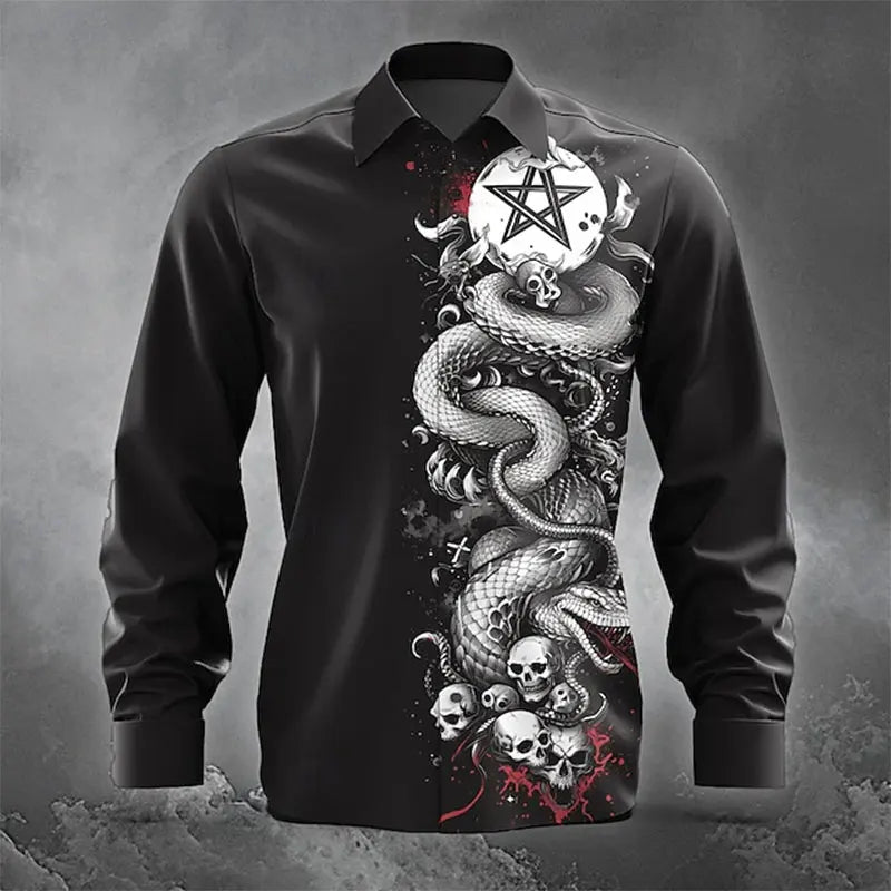 Men's New Fashion Long-Sleeved Shirts Casual Autumn