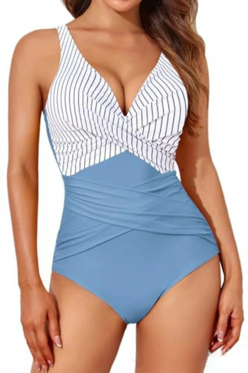 Vintage One Piece Swimsuit Sexy Printed Swimming Suit for Women Summer Monokini Swimwear Bathing Suits Boho Ladies Swimsuits