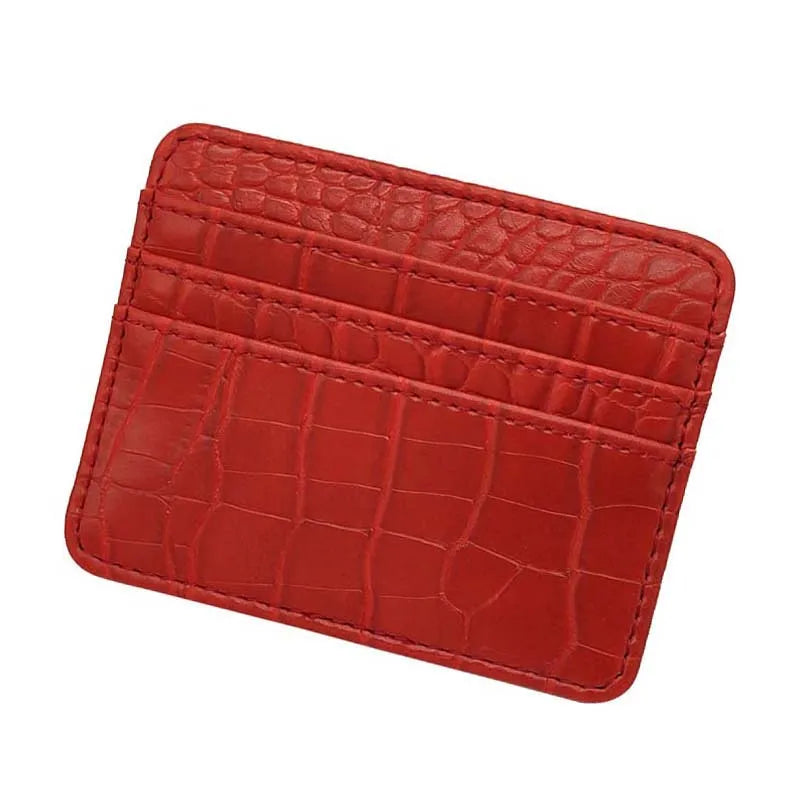New Leopard Pattern Leather Slim Card Wallet For men