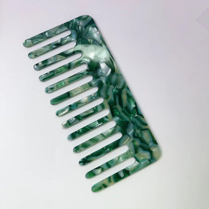 Korean Simple Acetate Hair Styling Comb Women Girls Antistatic Hair Comb Headdress Marbled Leopard Hair Comb Head Massage Brush