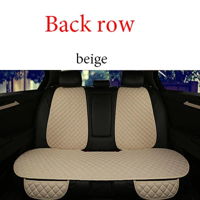 Universal Car Seat Cover Protector Linen Front Rear Back