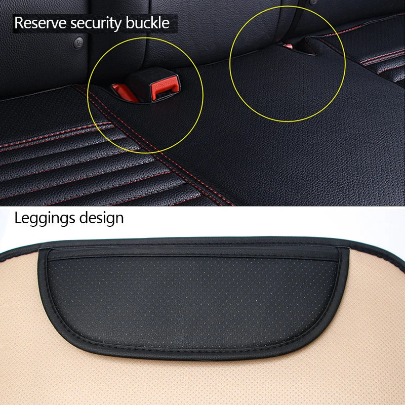 SEAMETAL PU Leather Car Seat Cover Universal Vehicle
