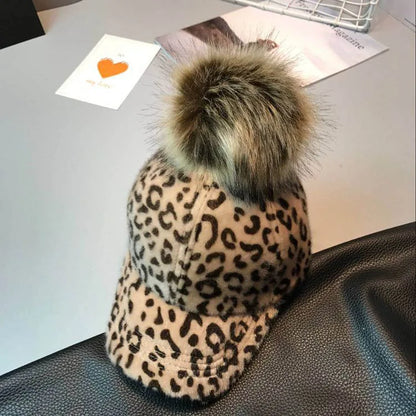 Doitbest Children Hip Hop Baseball Cap Wool leopard