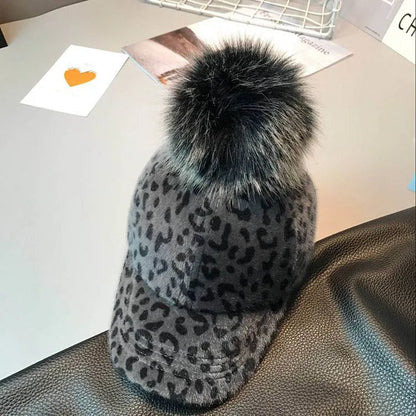 Doitbest Children Hip Hop Baseball Cap Wool leopard