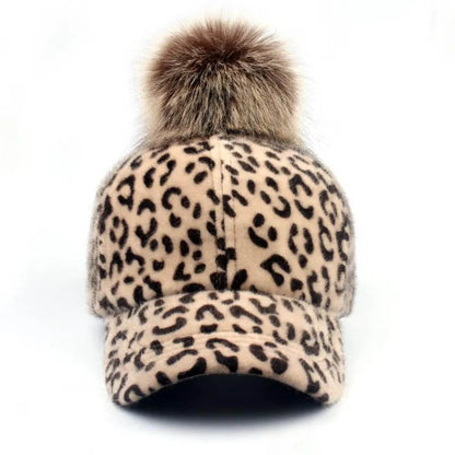 Doitbest Children Hip Hop Baseball Cap Wool leopard