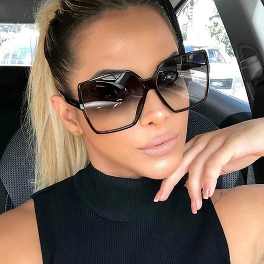 Higody Fashion Women Oversized Sunglasses Gradient