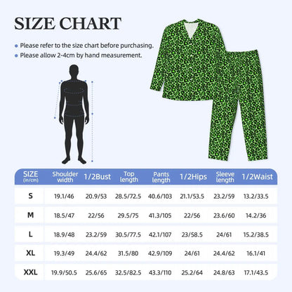 Trendy Leopard Print Sleepwear Spring Neon Green