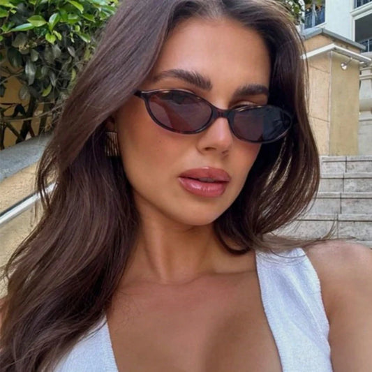 Retro Oval Frame Sunglasses Fashion Personalized Trendy