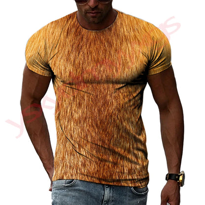 Summer Hip-Hop Style Leopard Tiger Animal Fur