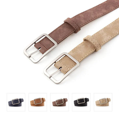 Leopard Print Pu Belt Unisex Fashion Personality Simple