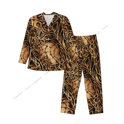 Mens Pajamas Sets Home Suits Tiger Leopard And Crocodile