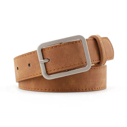 Leopard Print Pu Belt Unisex Fashion Personality Simple