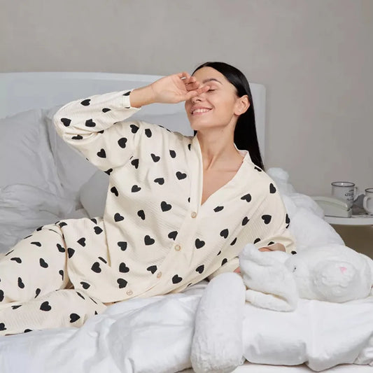 New Spring and Autumn Pajamas Homewear Suit