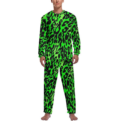 Brown Leopard Print Pajamas Autumn Animal Casual