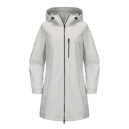 Spring New Green Women's Hooded Long Jacket, Fashion Casual Coats, European Size S-3XL, Trench Women, Pink Black Blue Available
