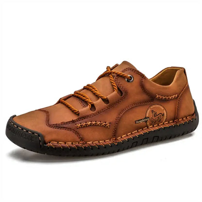 Anti Slip With Lacing Leopard Shoes Elegant Mens Ankle Boots
