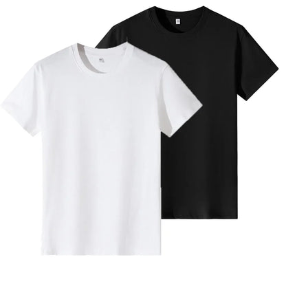 Plus Size 100% Cotton Women Tops 2025 Summer Oversized Casual Short Sleeve T-shirt Tee  Large Size Pullover Korean Female Clothi
