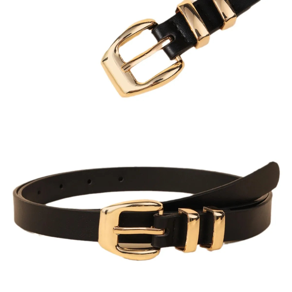 Leopard Print Pu Women's Belt Trendy Casual Versatile