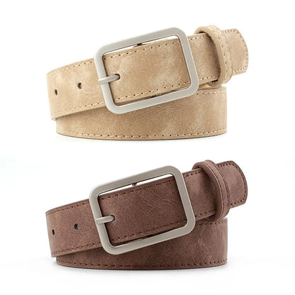 Leopard Print Pu Belt Unisex Fashion Personality Simple