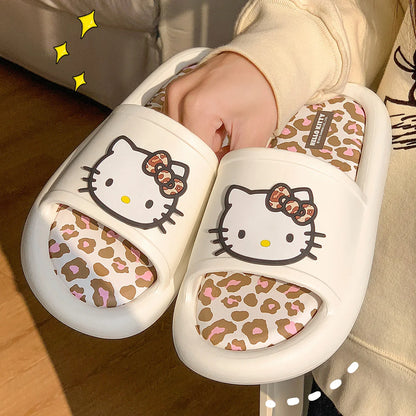 Leopard Women Slippers Summer Cartoon Non-slip
