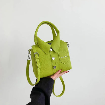 PU Square Compact Shoulder and Crossbody Bags Unique