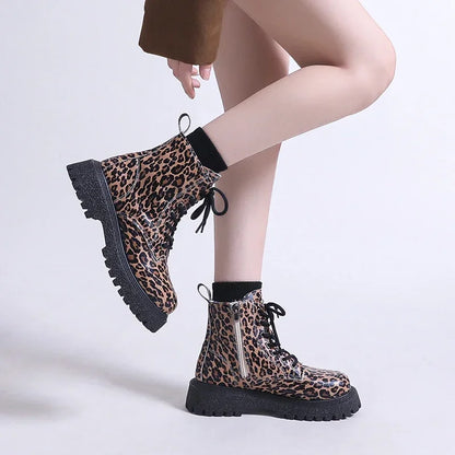 Trend New Snow Boots Winter Walking Mujer Goth Motorcycle