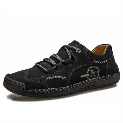Anti Slip With Lacing Leopard Shoes Elegant Mens Ankle Boots