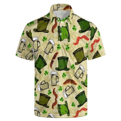 Fashion Leopard Polo Shirt For Men Summer Women