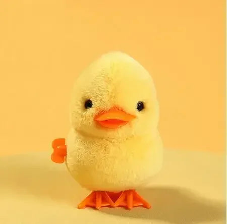Yellow Jumping Chicken Clockwork Toy Walking Simulation