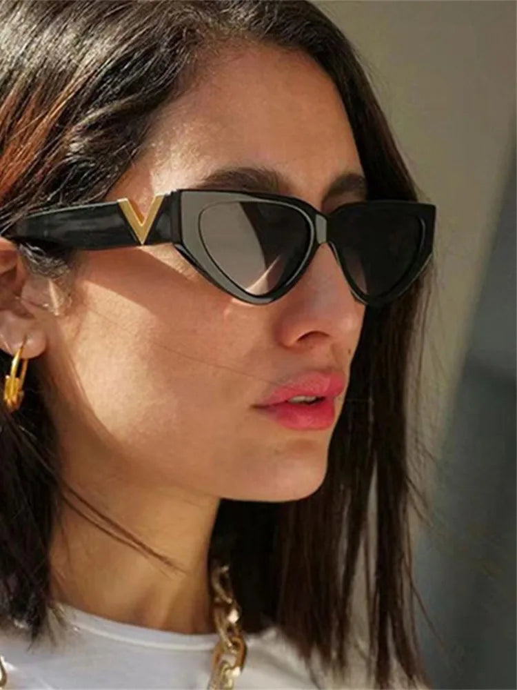 Luxury Vintage Cat Eyt Sunglasses Women